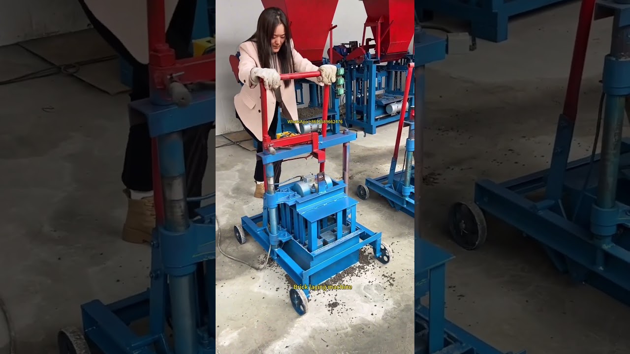Concrete cement egg laying block making machine movable brick machine #blockmachine