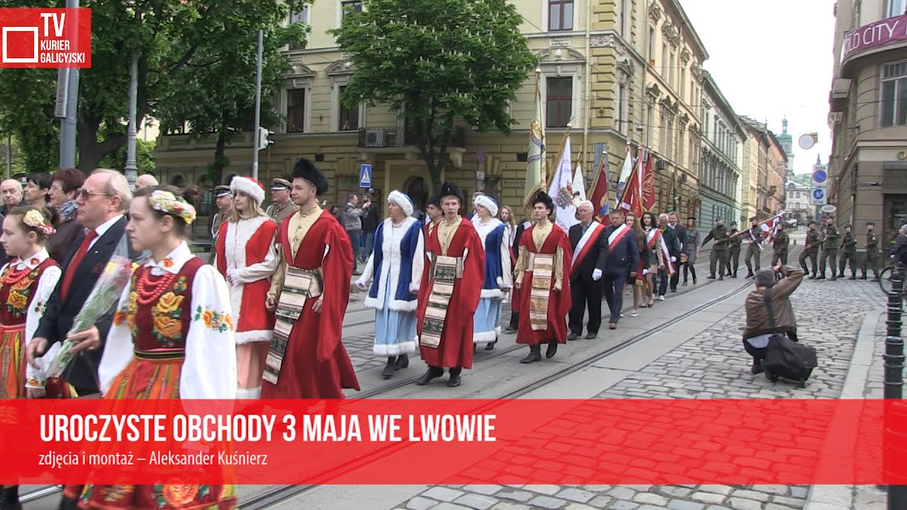 Uroczyste obchody 3 Maja we Lwowie