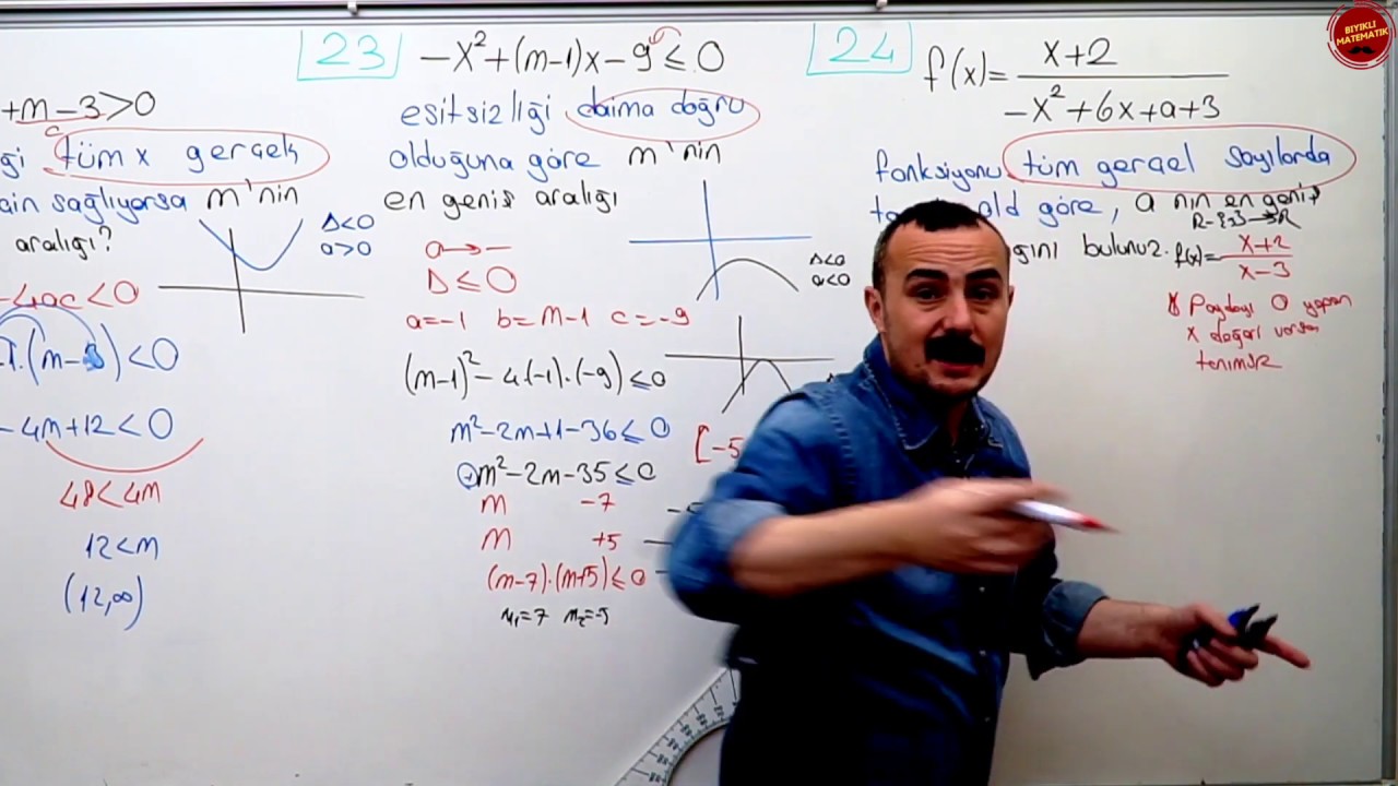 2. Dereceden Eşitsizlikler III (Delta ile Eşitsizliklerin İlişkisi Nedir?) PDF açıklamalarda