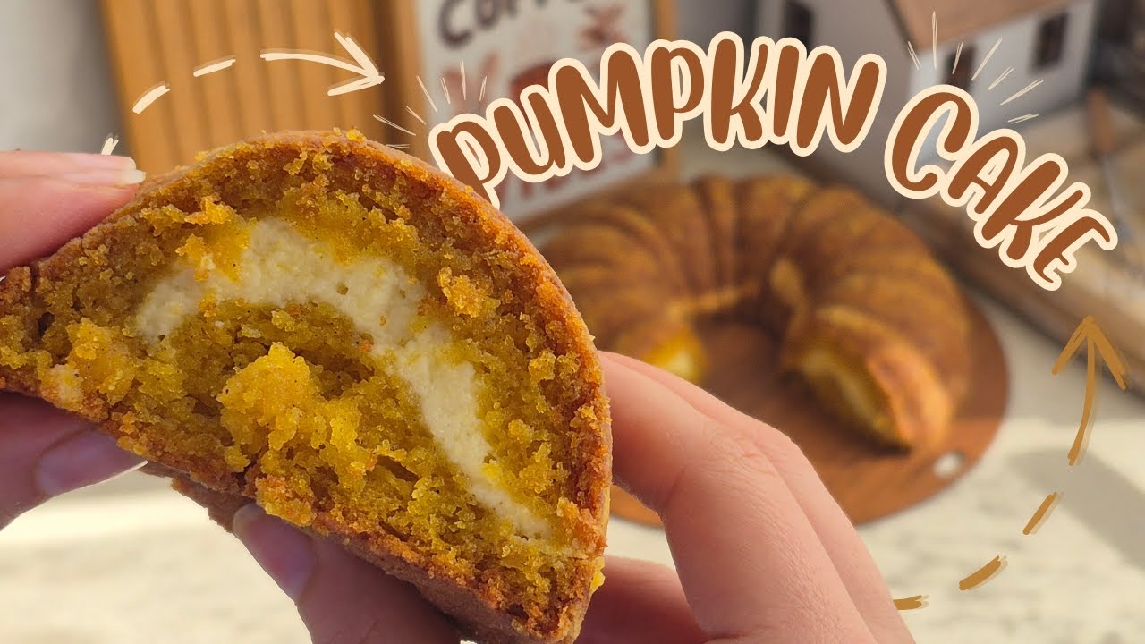 Pumpkin Cake with The SECRET Layer Inside | Let's Bake Together!