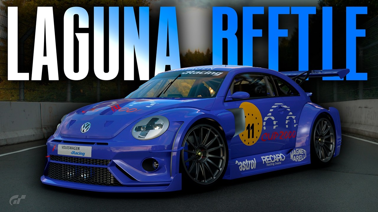 LAGUNA SECA CON EL BEETLE CONTRA LA MANADA DE PORSCHES!