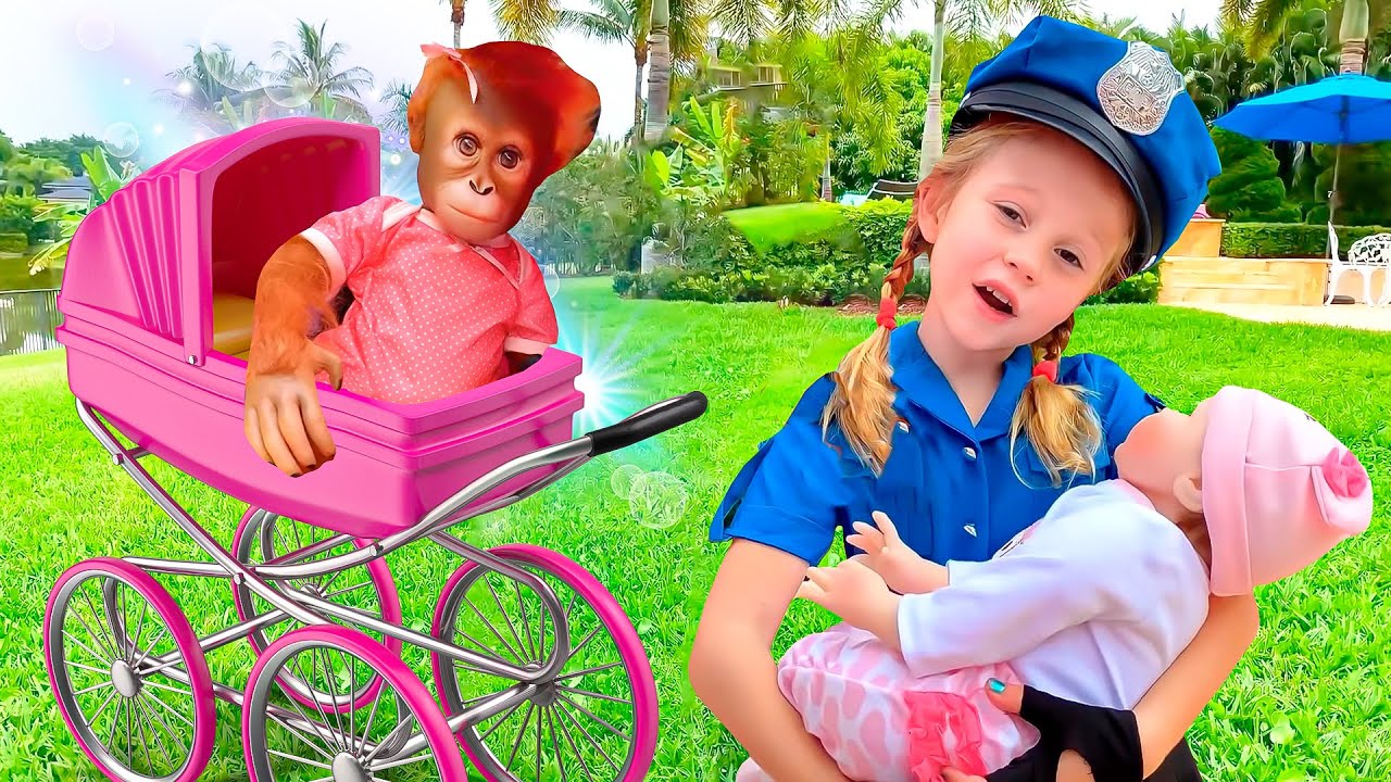 Nastya come poliziotto aiuta tutti - serie di video per bambini di 1 ora