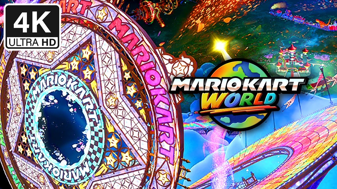 Mario Kart World · Rainbow Road (HDR 4K60FPS) [Corrected Framerate]