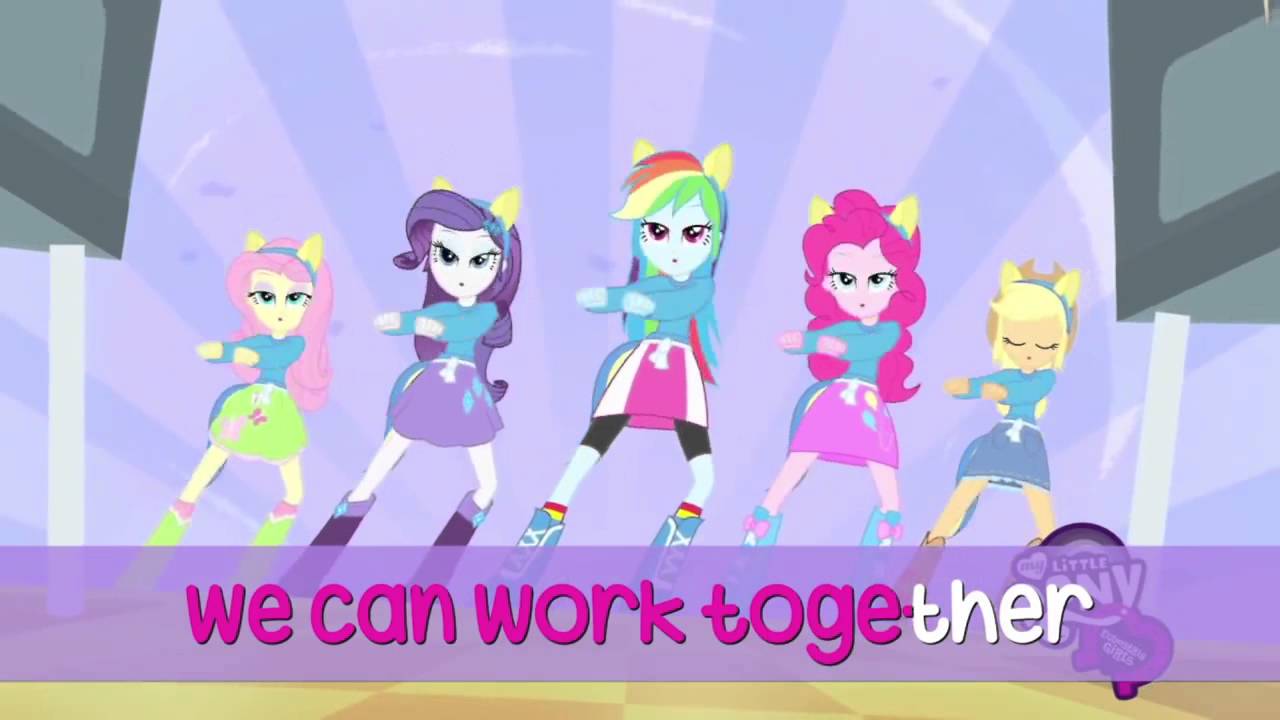 MLP  Equestria Girls   SING ALONG   'Cafeteria Song'