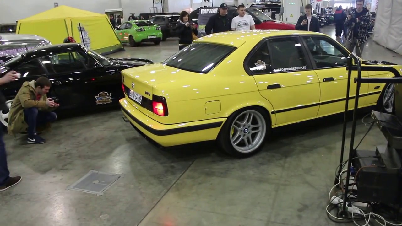 e34 s62b50 crazy exhaust sound v8
