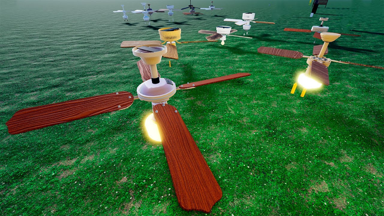 Roblox: VENTILADORES E CASAS | Lost Ceiling Fans @Kids_Mais