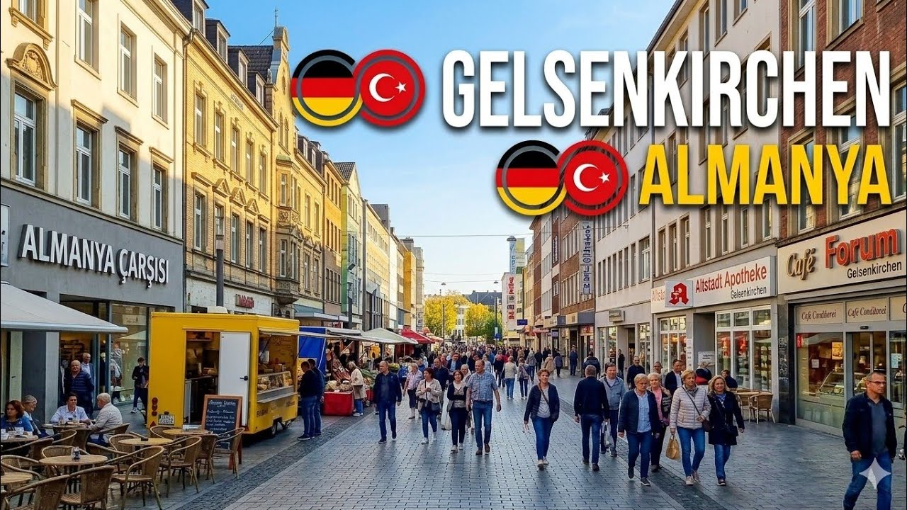 Almanya Gelsenkirchen çarşısı 