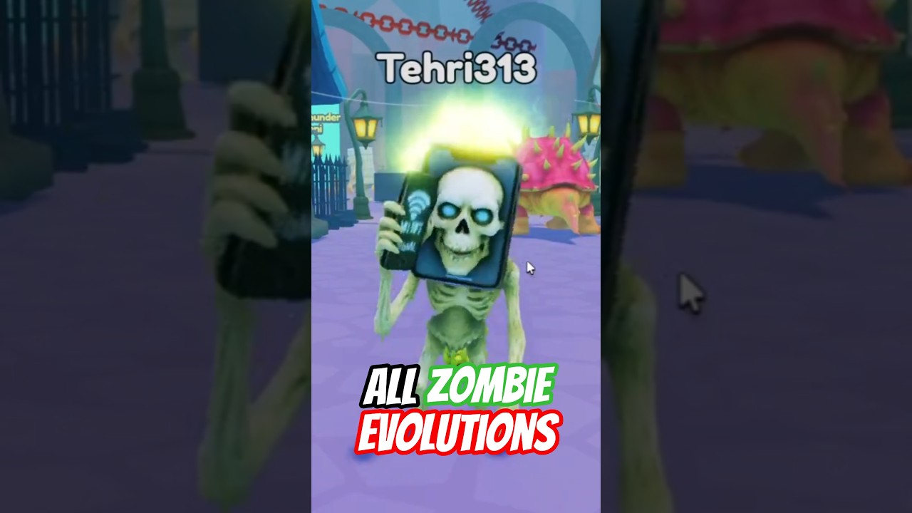 All Evolutions In HOTSPOT TOWN Of Brainrot Zombie Evolution Roblox!