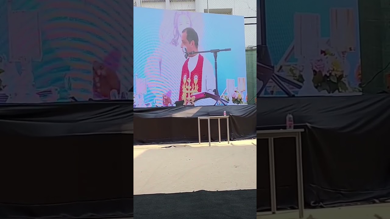 Day 2 retreat by Dominic valanmanal in St. Mary's Church Dubai