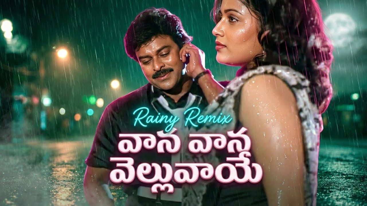 Vaana Vaana Velluvaaye Song Remix | Gang Leader (1991) | Chiranjeevi | Vijaya Shanthi | Rain Songs
