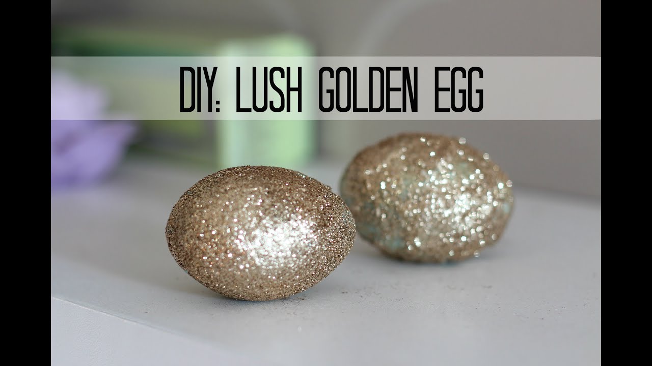 Lush DIY: GOLDEN EGG- bath melt and bath bomb in one ! + demo!