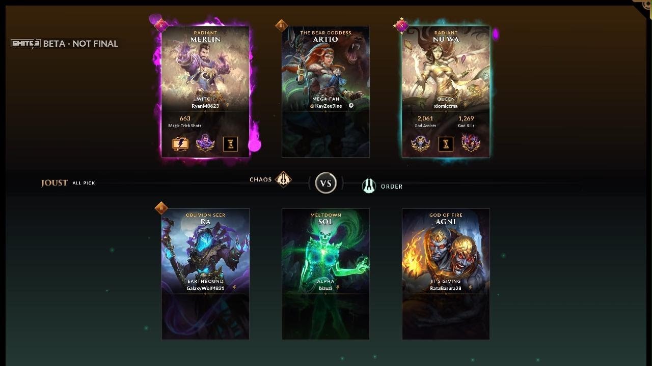 SMITE 2 Joust Nu Wa Immortal