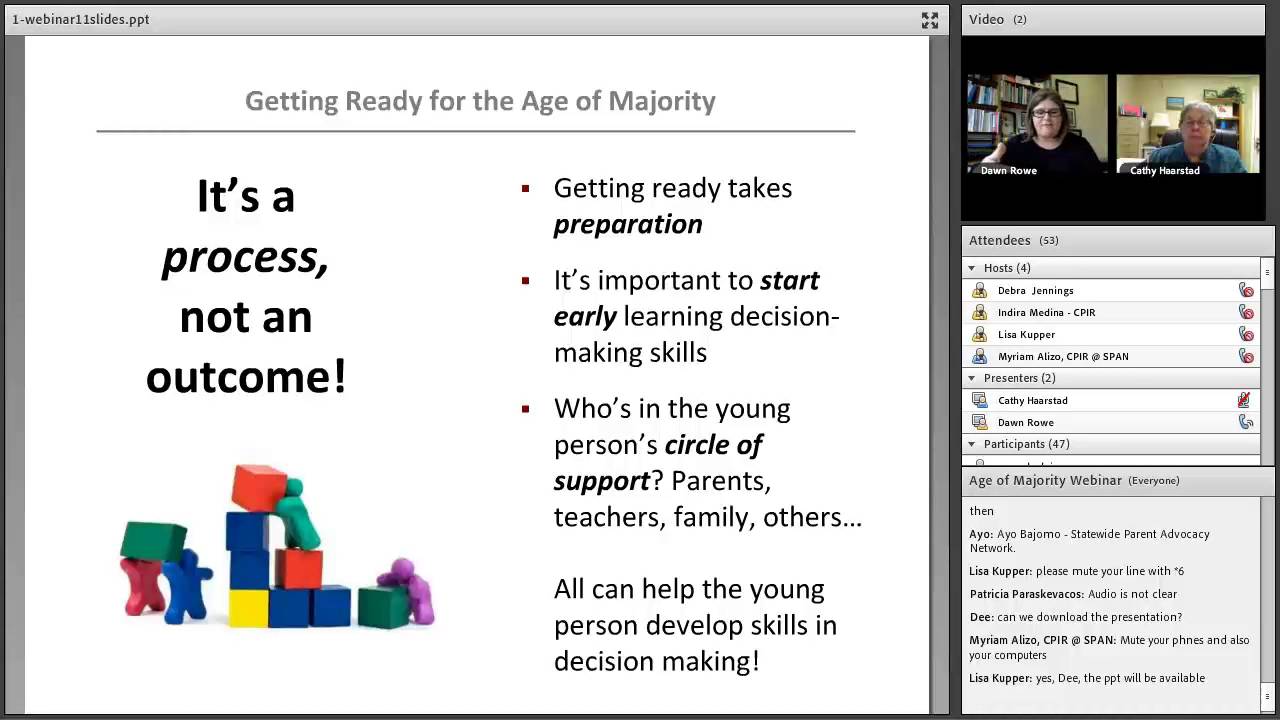 Getting Ready for the Age of Majority