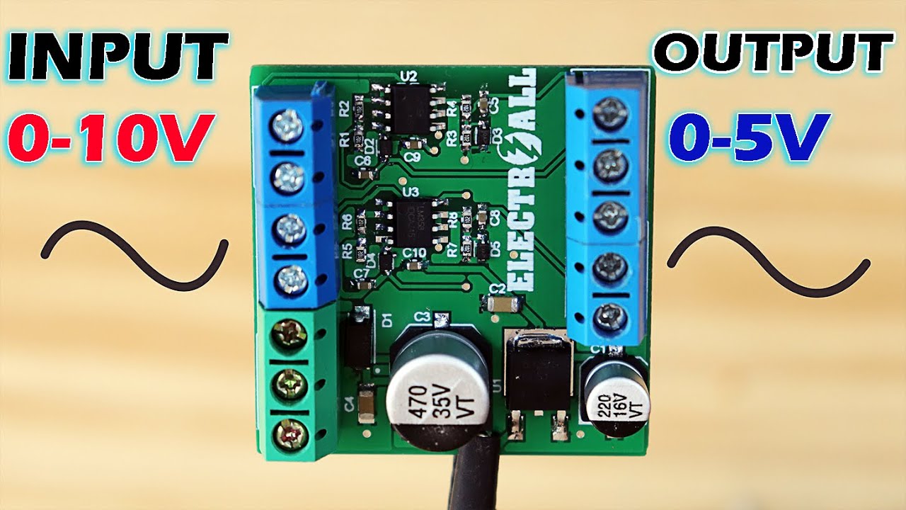 CONVERSOR ANALÓGICO DE VOLTAJE DE 0-10V A 0-5V || Explicación de las entradas analógicas PLC V6