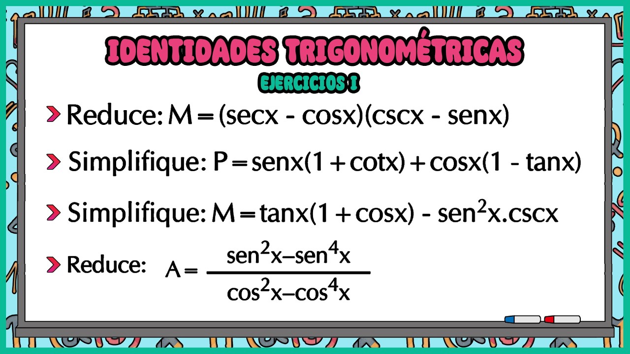 Ejercicios resueltos de Identidades Trigonom&eacute;tricas I