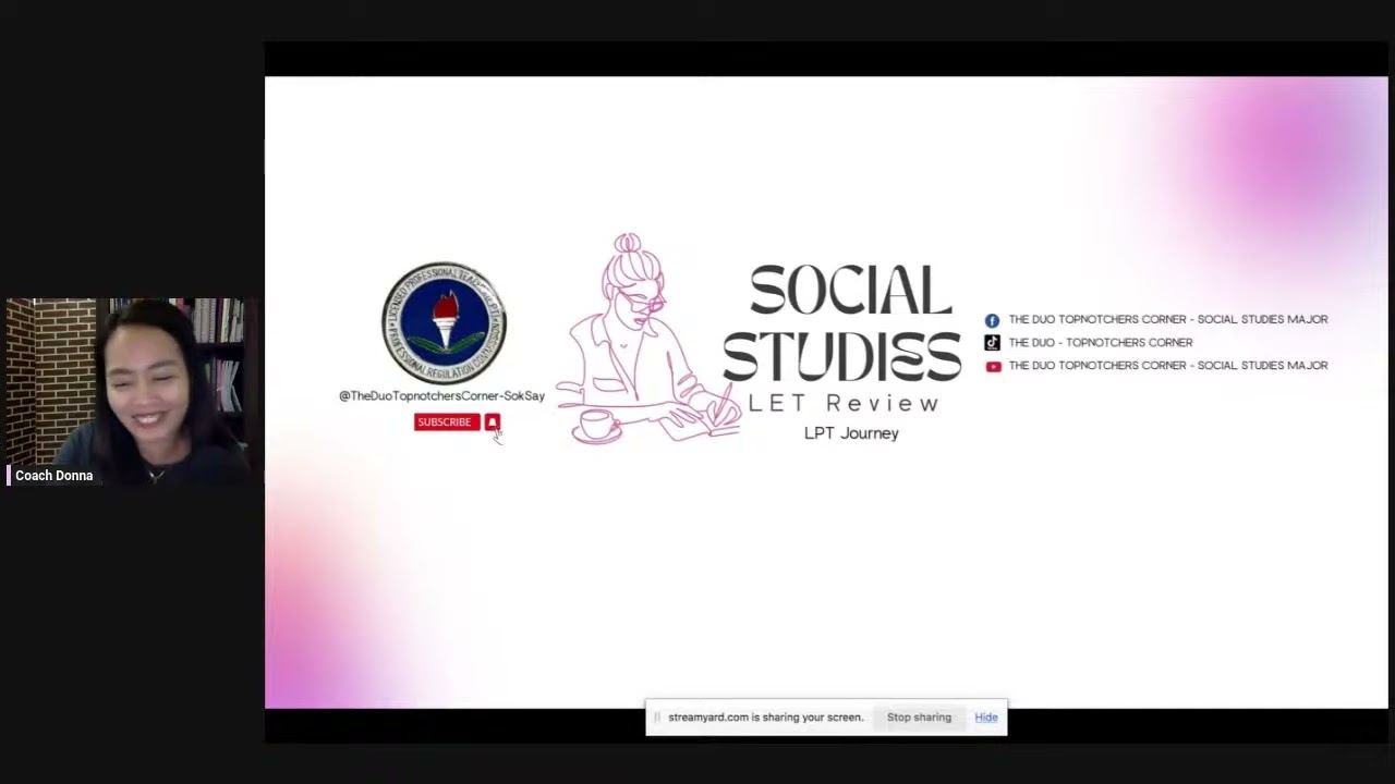 SOCIAL STUDIES/ SOCIAL SCIENCE MAJOR LET REVIEW AND DRILLS (NEW CURRICULUM)