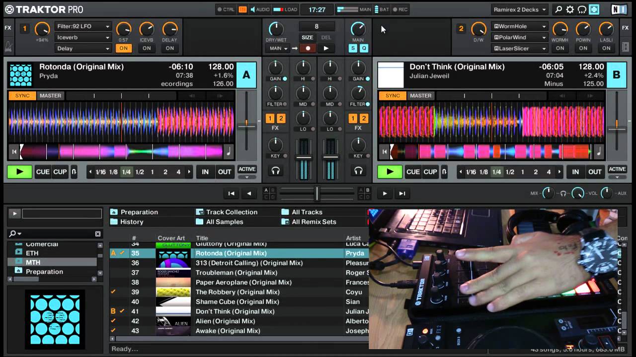 Traktor Pro 2 - Mapping for two decks + two effects for Traktor Kontrol F1 ( Funciones X1 )