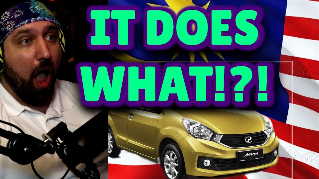American reacts to CRAZY Malaysian Car Perodua Myvi - I WANT ONE!!