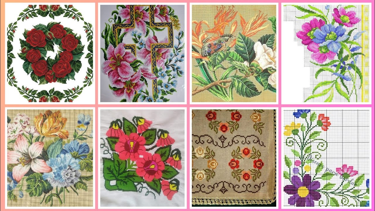 #1 Most Beautiful and Unique New Cross Stitch Patterns For Everything #CrossStitchDesign#Trend