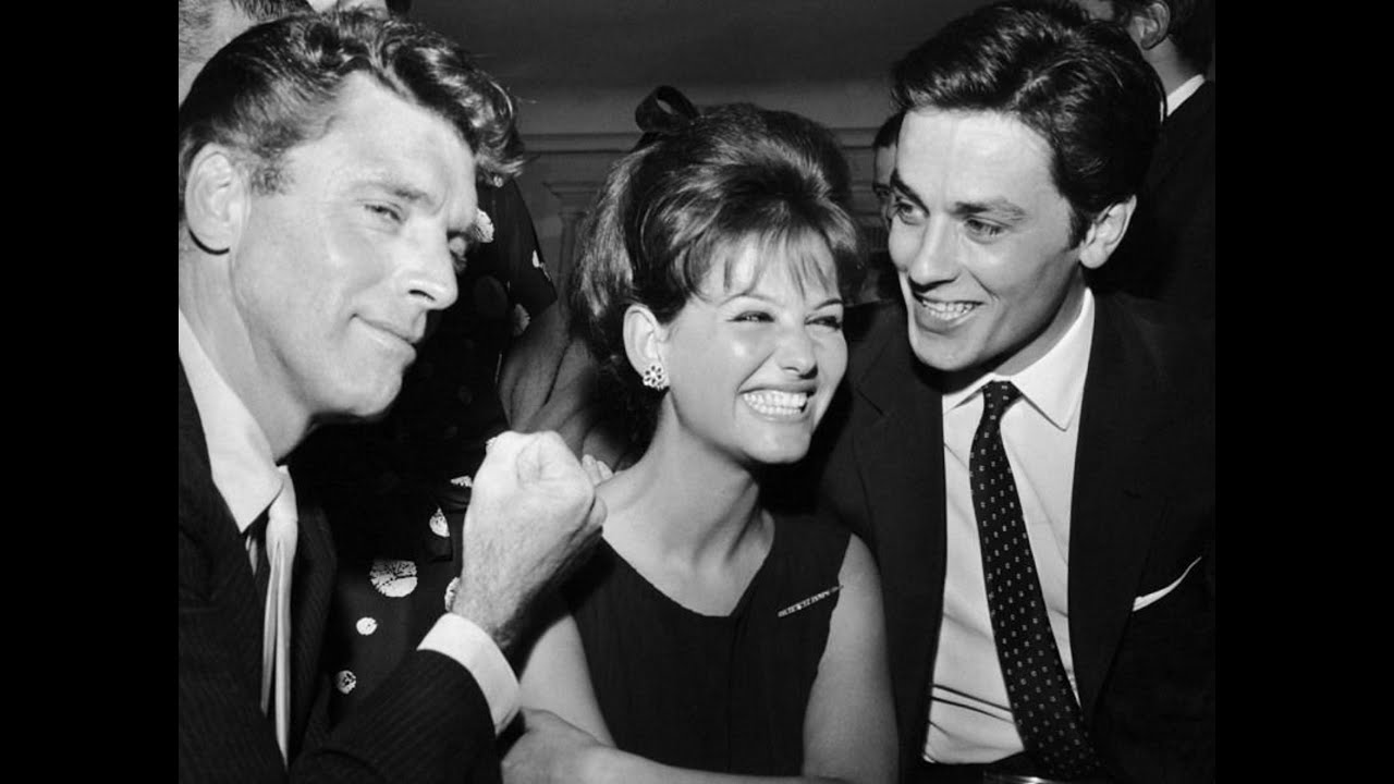 Alain Delon Claudia Cardinale Burt Lancaster 1962 Party in Rome Part 2