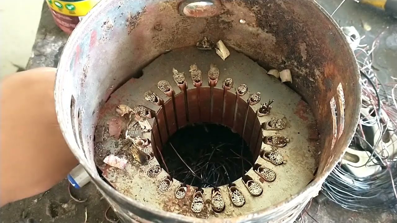 ✅Motor monofásico no arranca , MOTOR QUEMADO PARTE 3, DEBOBINADO Y EMPAPELADO de motor  👈