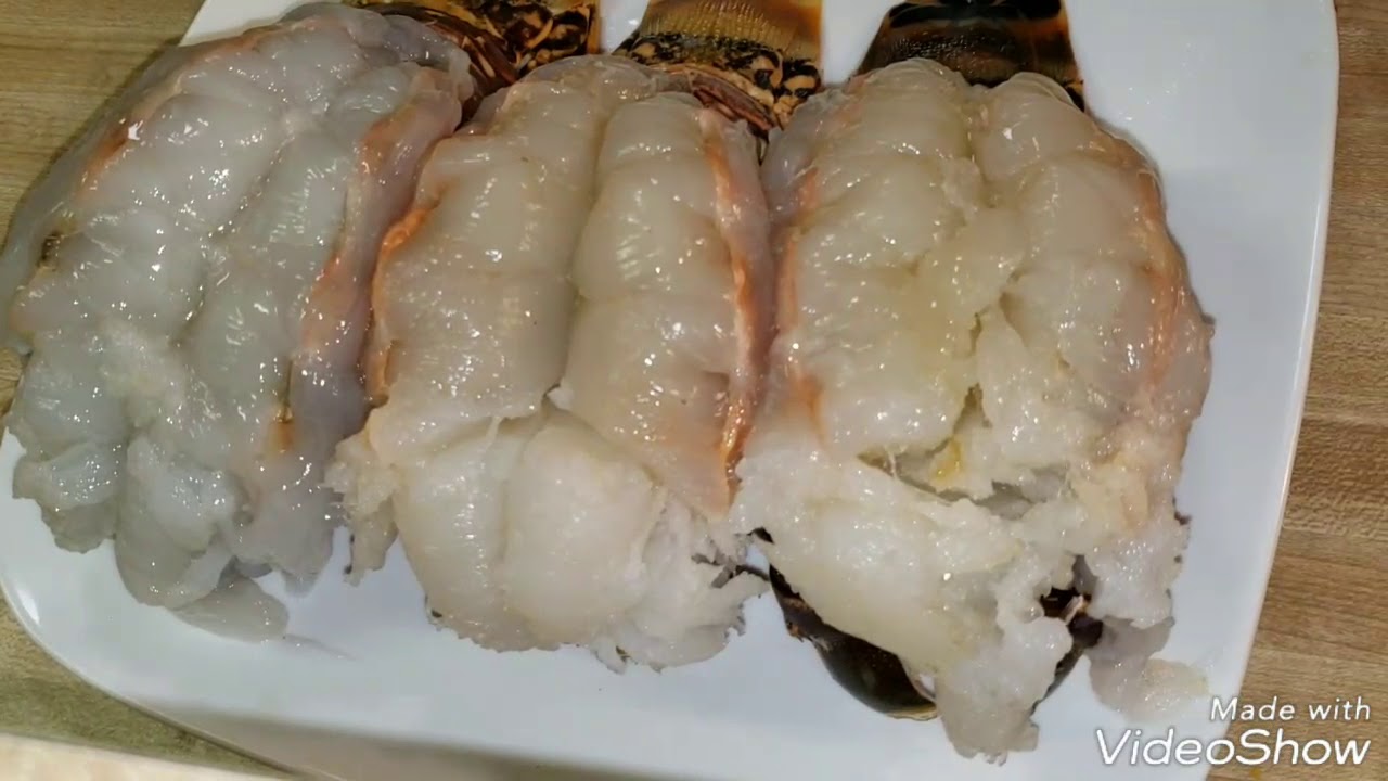 Langostas al horno preparación