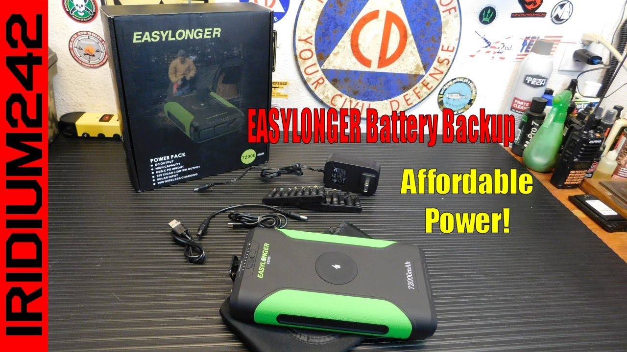 Доступный резервный аккумулятор EASYLONGER 72000 мАч