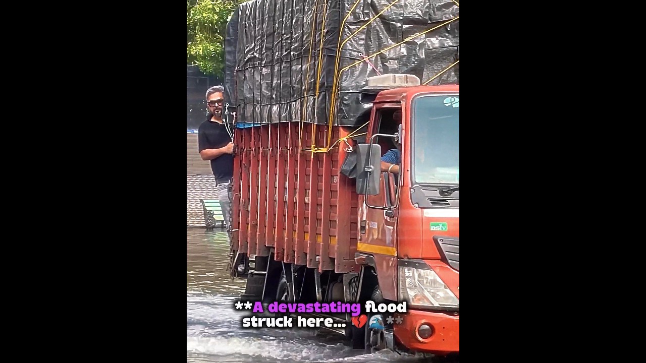 Kind Man Brings Hope to Flood Victims 🥹❤️