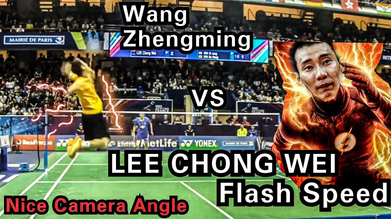 LEE CHONG WEI(Flash Speed🔥) vs WANG ZHENGMING* 2015 French Open(Nice Camera Angle Badminton)Full HD
