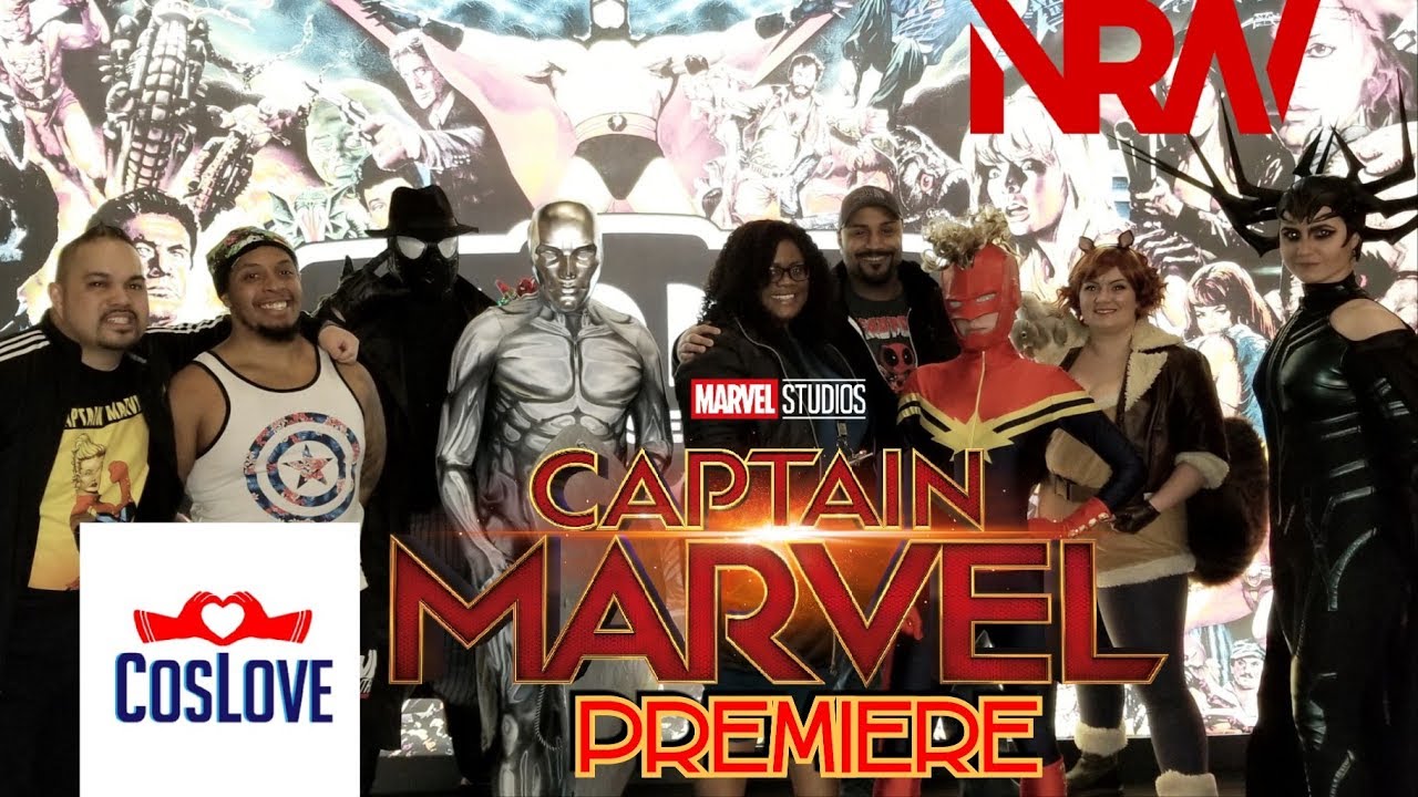 CosLove @ Captain Marvel Premiere! Cosplay! #NRW! #NerdsRuleTheWorld! #higherfurtherfaster!