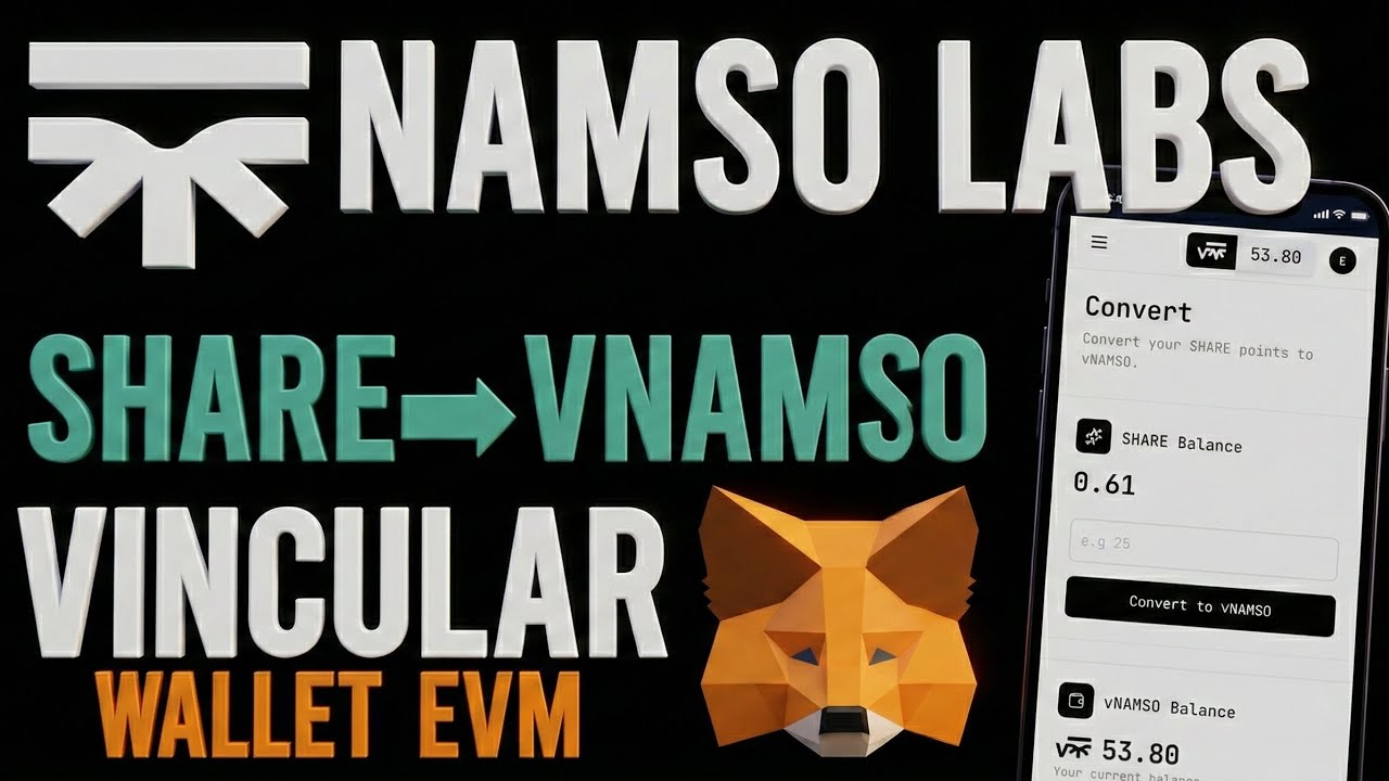 NAMSO LABS CLAIM TOKEN VNAMSO AND LINK YOUR WALLET EVM #namsolabs #claim #metamask #depin #link
