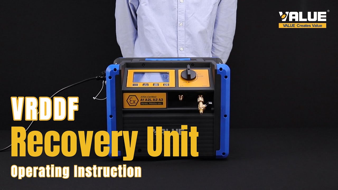 VALUE VRDDF Recovery Unit operating instruction