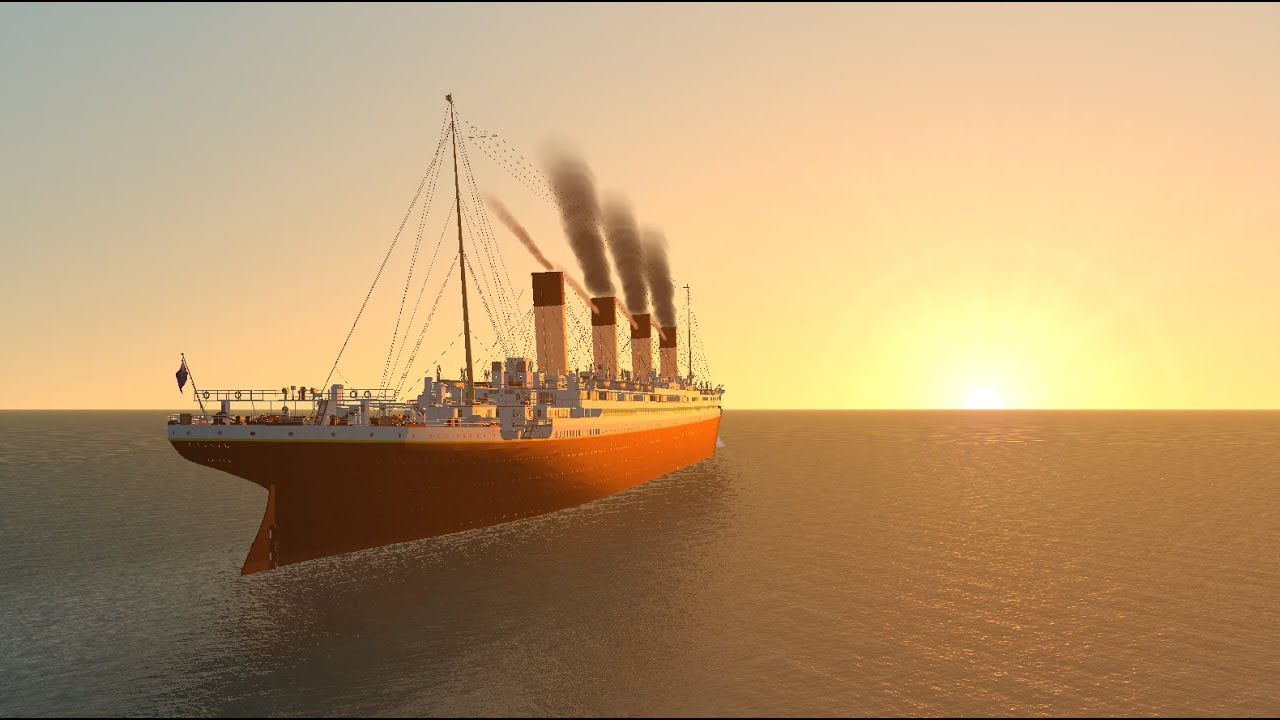 R.M.S. Titanic's Last Sunset - Sunday April 14th, 1912