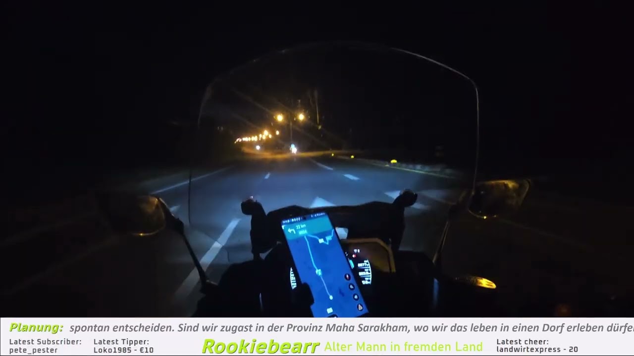[DE/EN+18] Tag 016  Yamaha TMAX 560  auf den weg  zum Haus der Familie Wang Chan