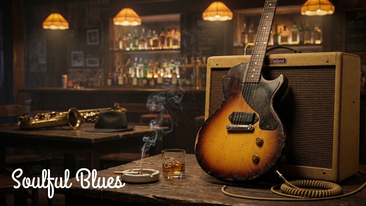 Warm Blues Guitar Instrumental – Late Evening Mood