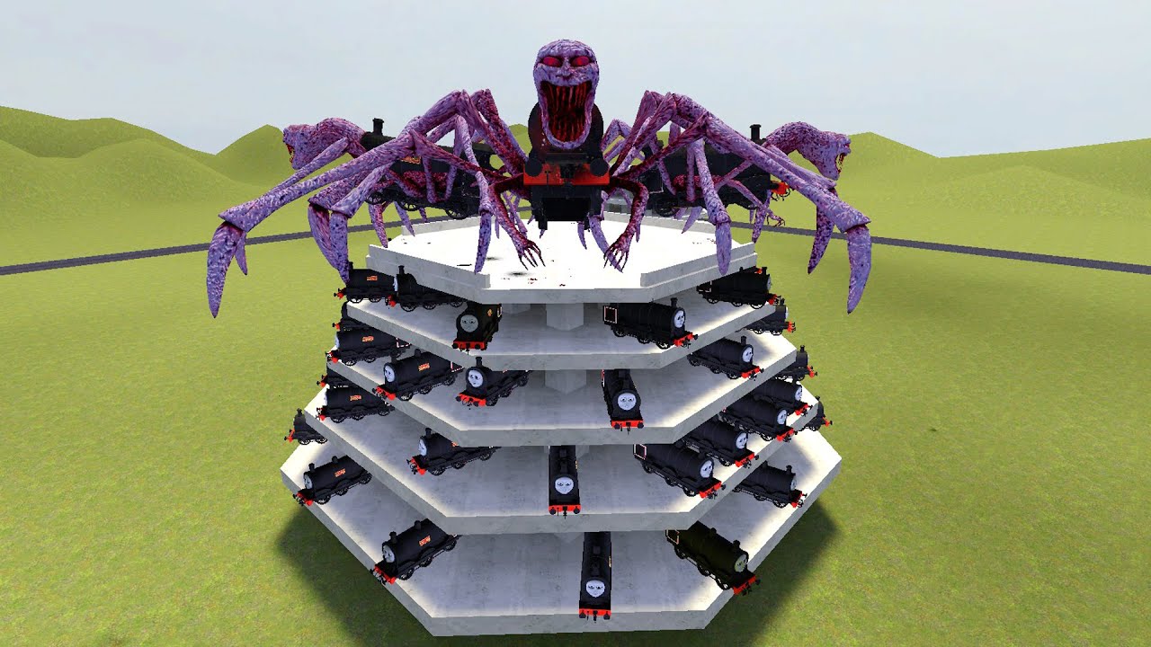 CURSED DOUGLAS TRAIN VS TOWER EVERY DAY IN GARRY'S MOD