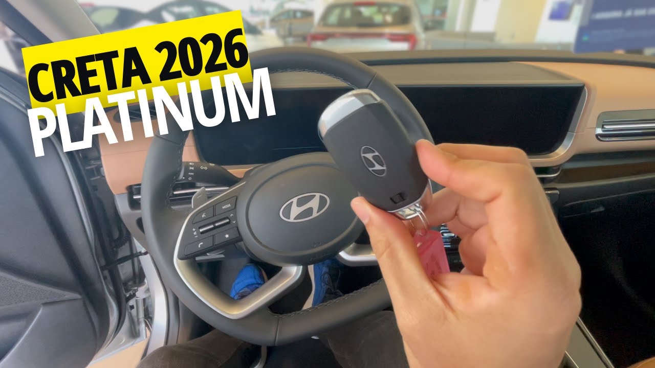 👉 NOVO HYUNDAI CRETA 2026 PLATINUM - A versão mais TOPADA com o motor 1.0 TGDI!