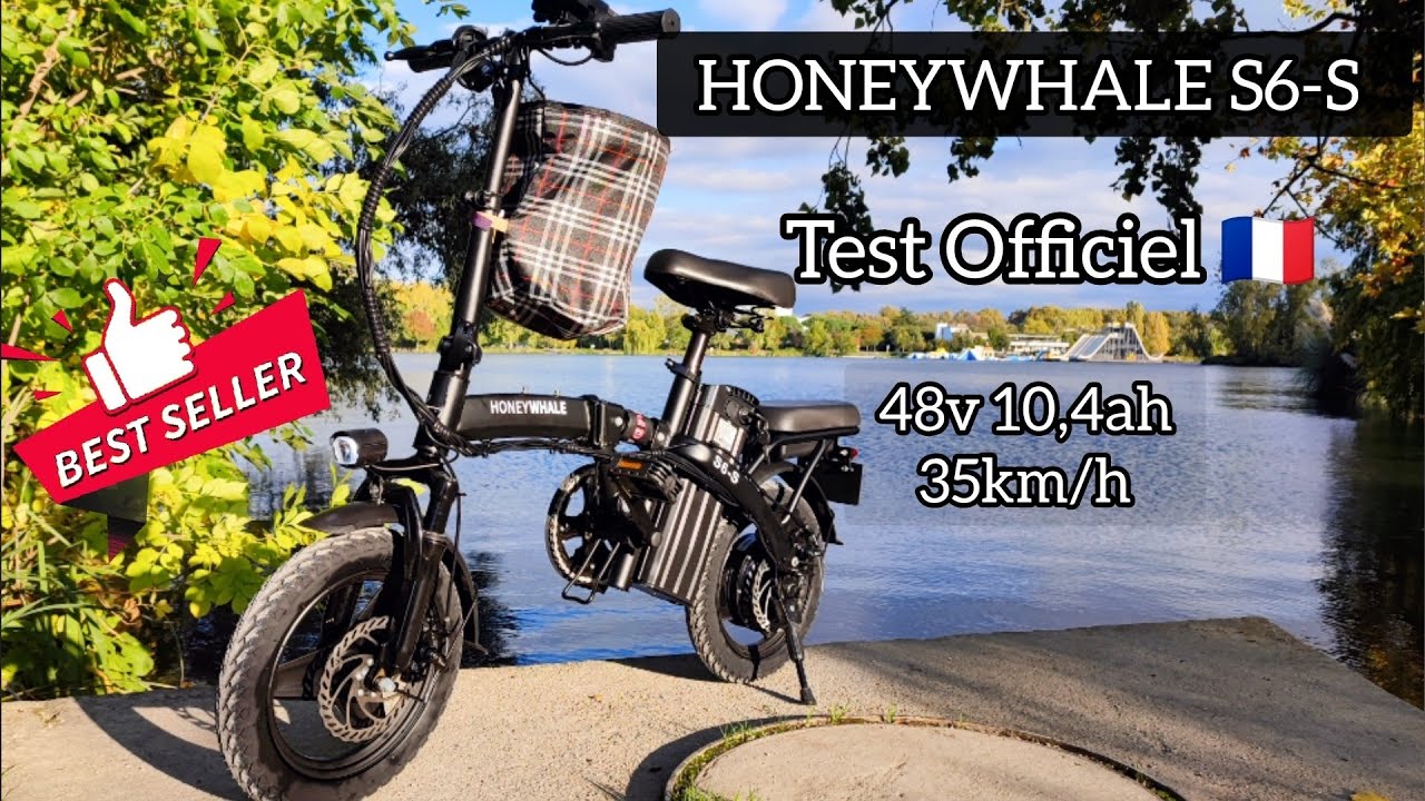 Test Officiel 🇫🇷 Draisienne électrique HONEYWHALE S6-S Le Bolide de 48volts