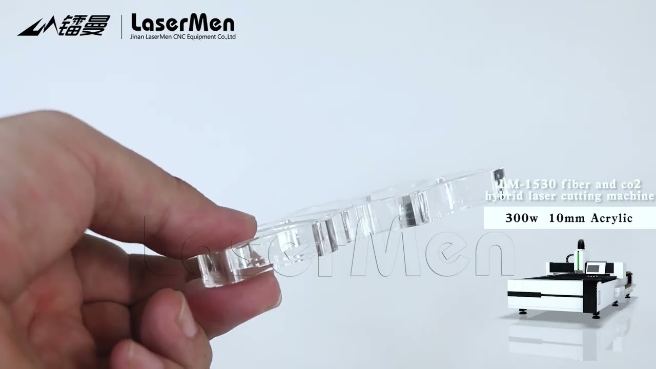 LM-1530CF Fiber + CO2 2-in-1 Laser Cutting Machine Acrylic Cutting