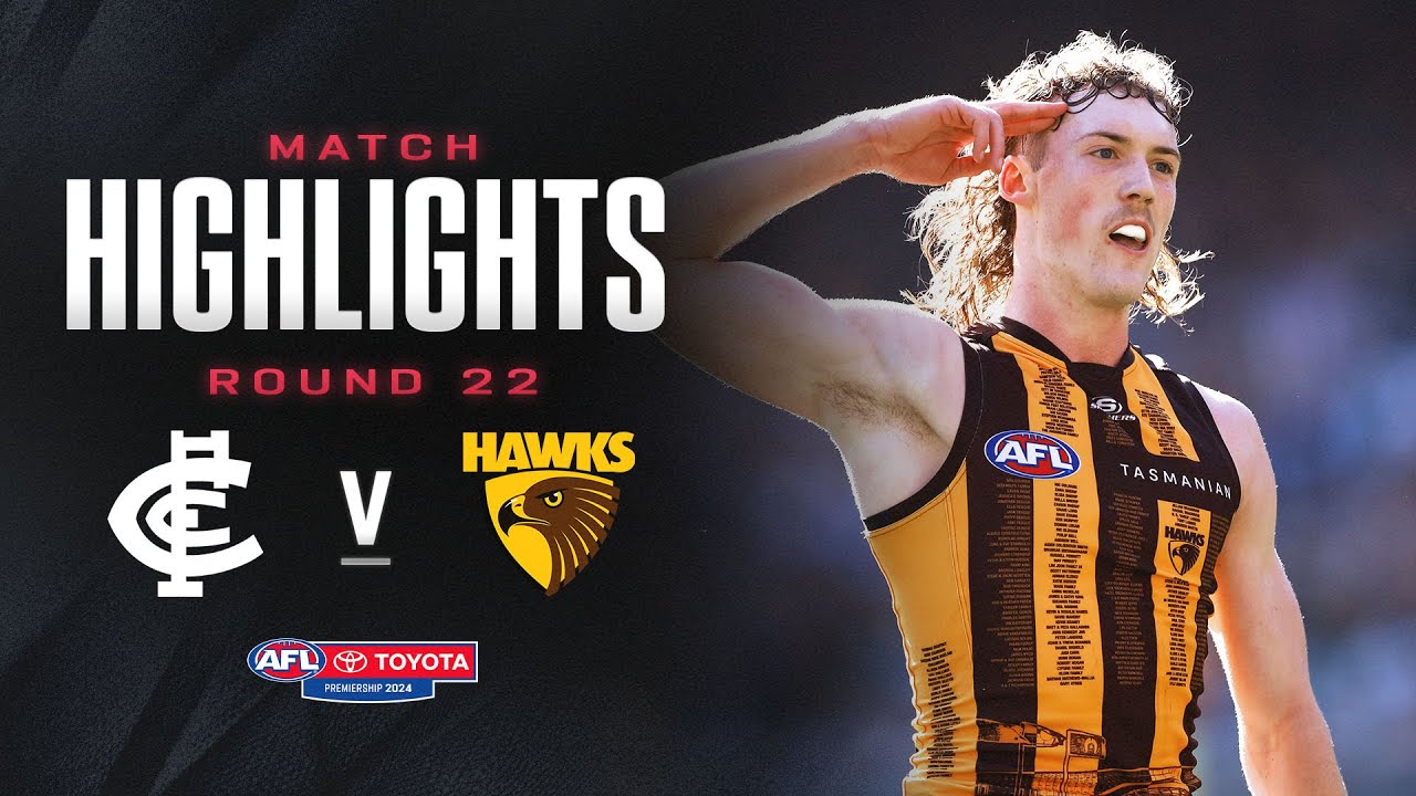 Carlton v Hawthorn Highlights | Round 22, 2024 | AFL