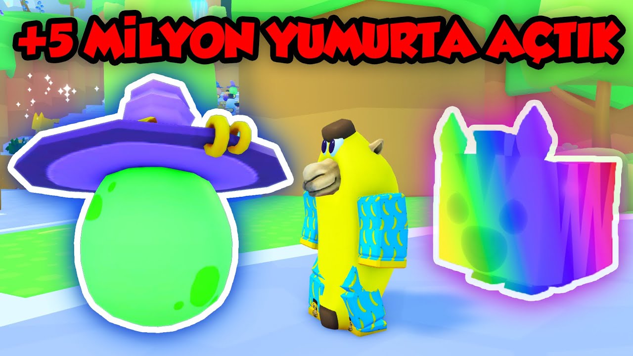 SONUNDA HUGE ÇIKARTTIM! +5 MİLYON EGG | PET SIMULATOR 99