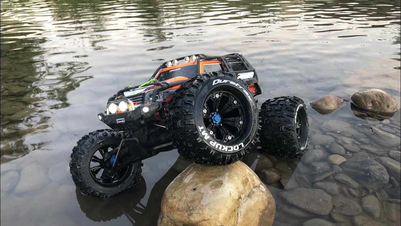 Direct fit Traxxas Summit tire upgrade. Duratrax Lockup Mt. Summit tires from Amazon. New tires