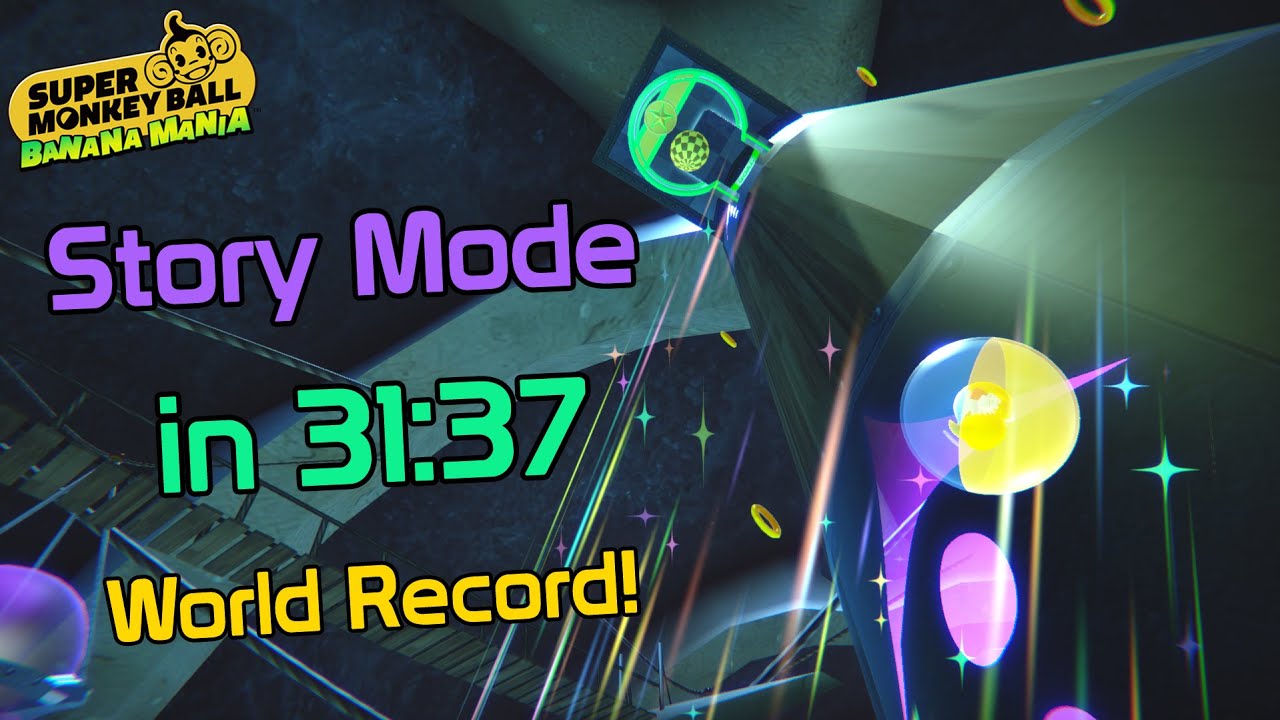 [Former WR] Story Mode All Worlds in 31:37 - Super Monkey Ball Banana Mania Speedrun