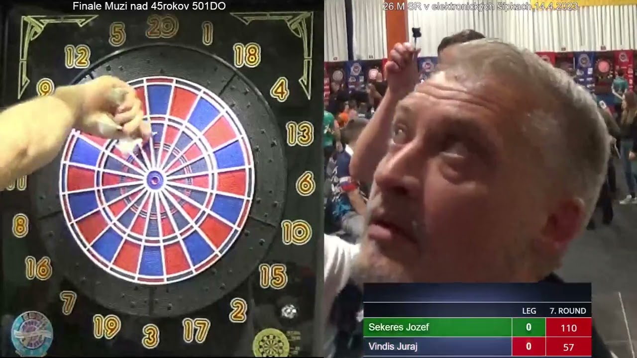 26.Majstrovstvá SR 2023. Finále hráčov vekovej kategórie 45+. Juraj Vindiš - Jozef Sekereš