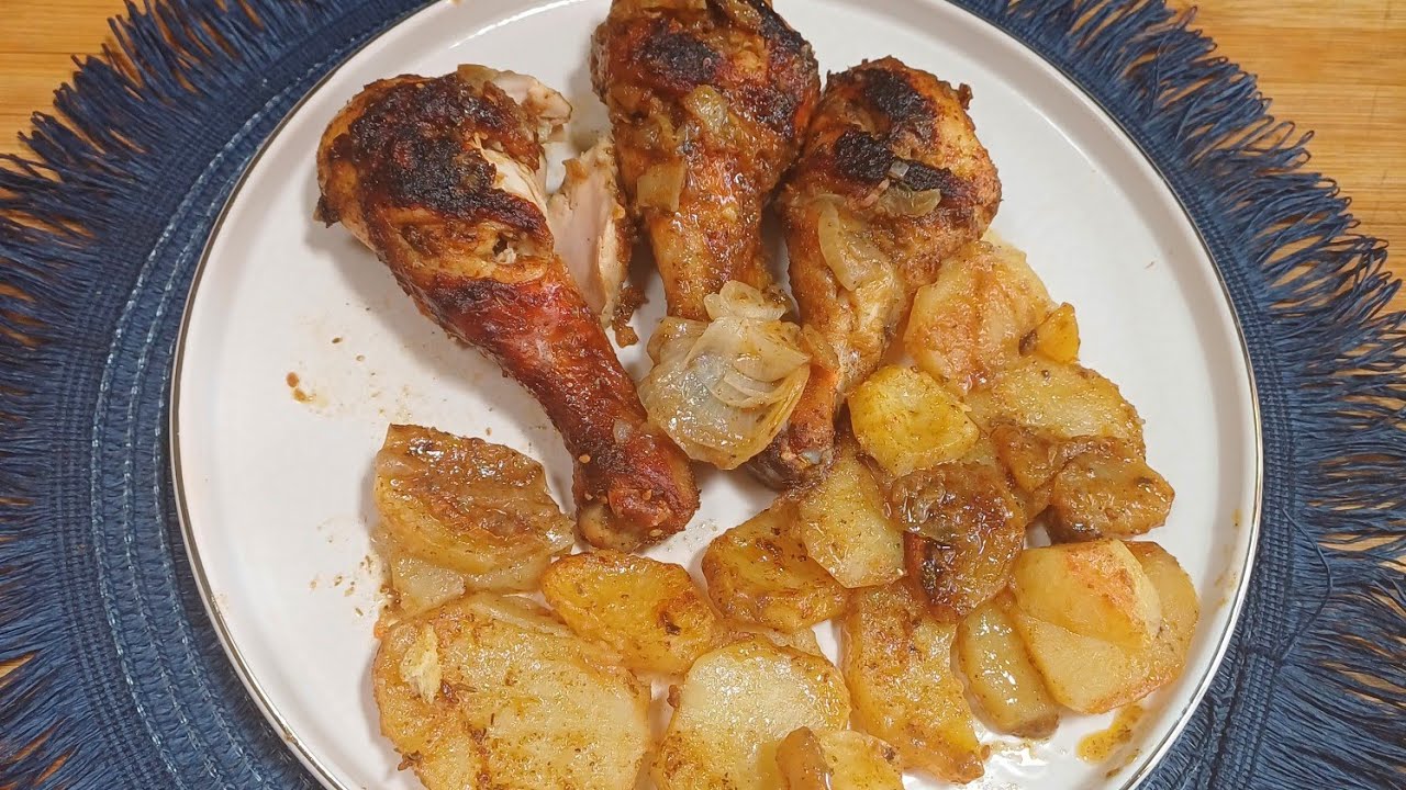 دجاج في الفرن بطريقة سهلة وبسيطة🐔🍽