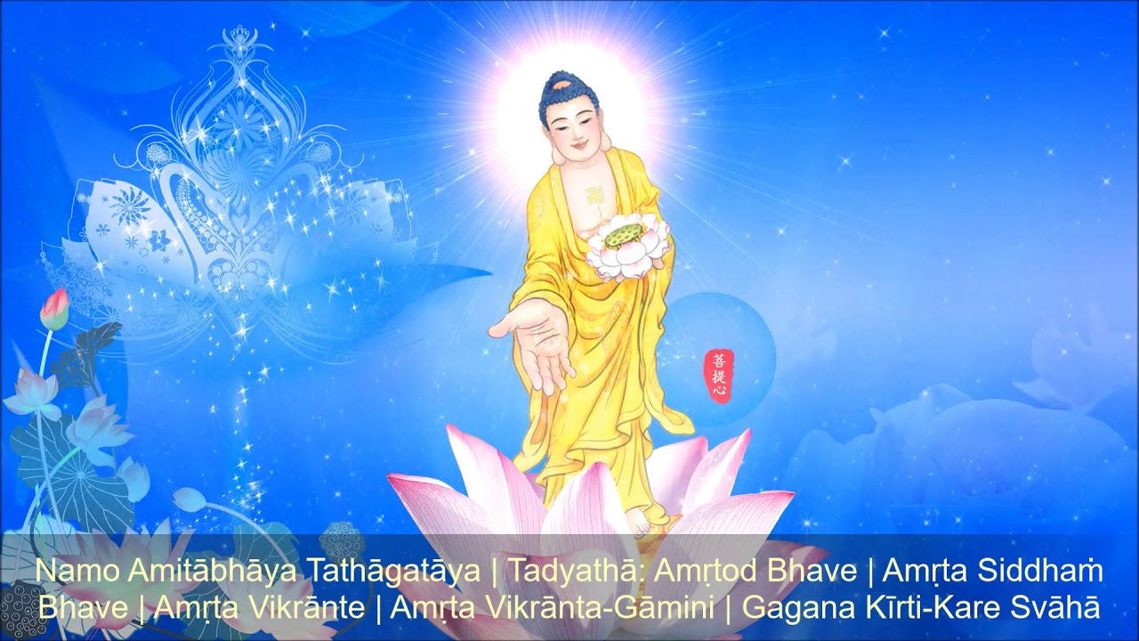 🎵 Vãng Sanh Tịnh Độ Thần Chú TIẾNG PHẠN ◾ Amitabha Pure Land Rebirth Mantra