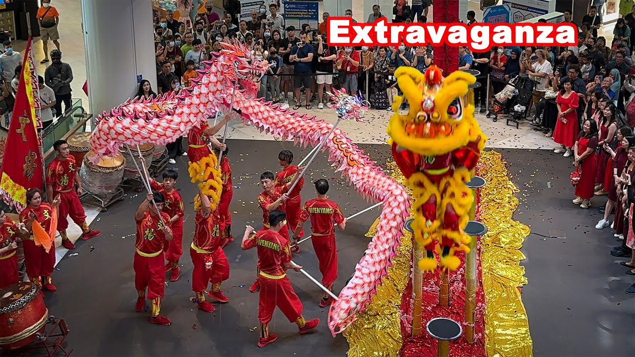 High Pole Lion Dance | Dragon Dance  | Century Square | Wenyang Sports Association (Singapore)