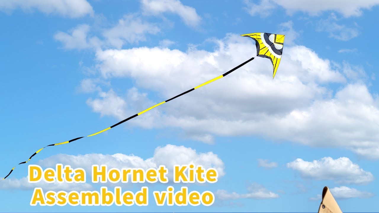 Kaiciuss Giant Yellow Delta Kite Assembly Video