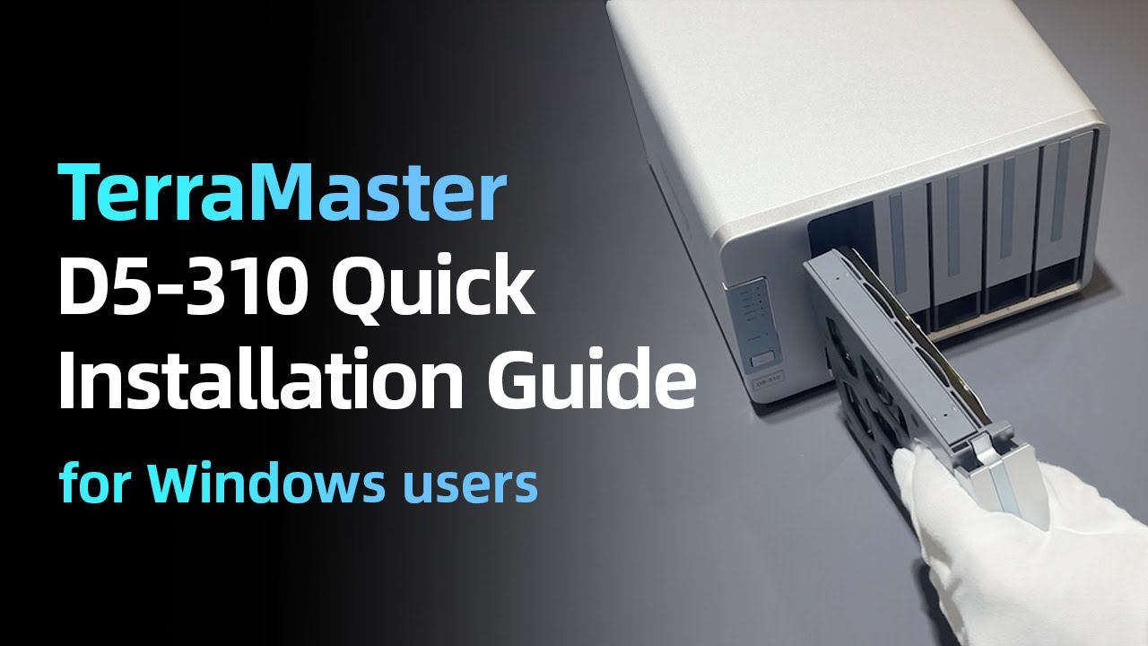 TerraMaster D5-310 Quick Installation Guide for Windows Users (feat. WD）