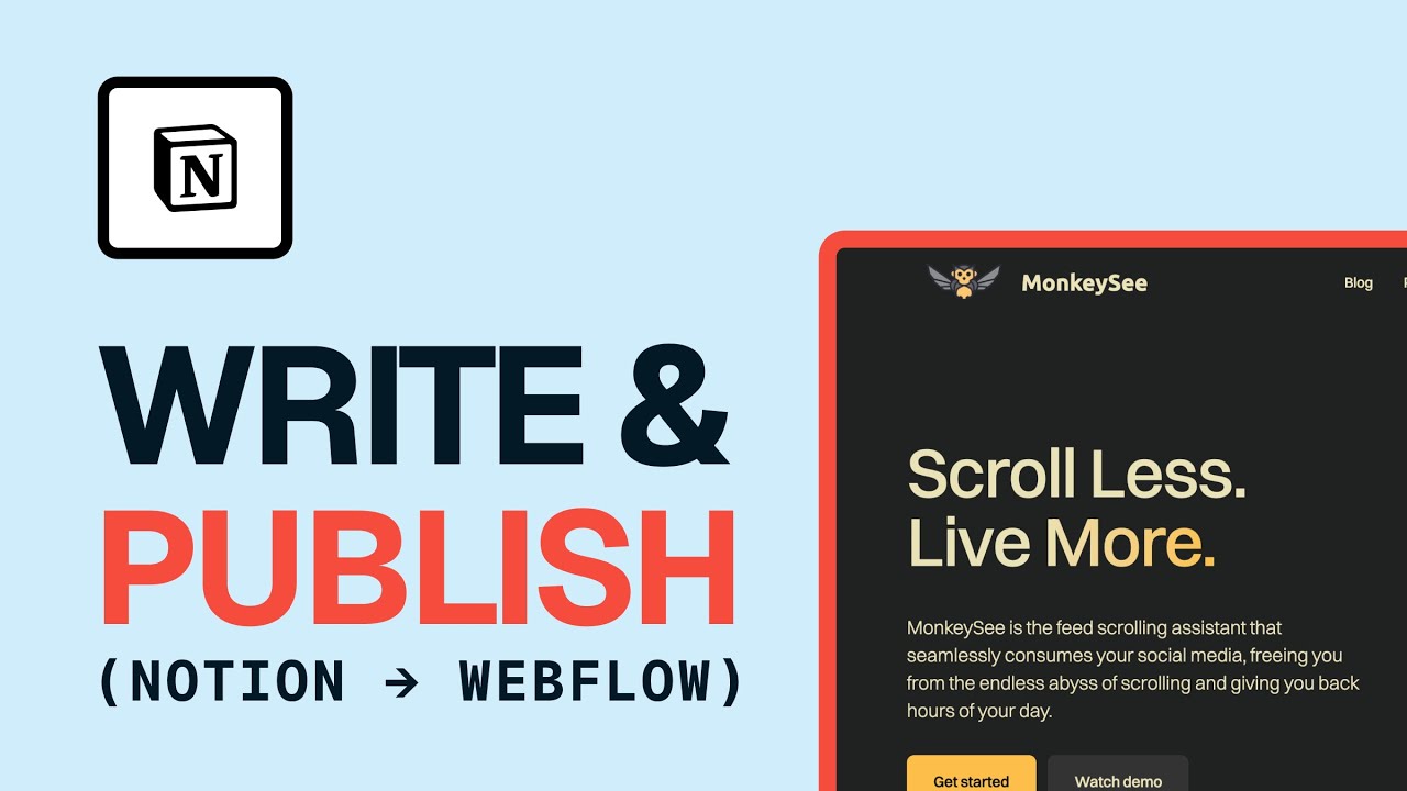 Подключите Notion к Webflow, чтобы автоматизировать публикацию в блоге (больше не нужно копироват...